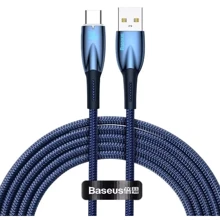 Кабель Baseus USB Cable to USB-C Glimmer Series Fast Charging 100W 2m Blue (CADH000503): Тип USB Cable - USB-C