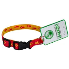 Ошейник Lucky Pet капроновый Лапки 1/16-28 красно-желтый (219028): Производитель Lucky Pet