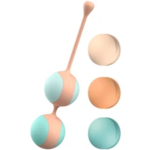 Вагінальні кульки Liebe Kewos - Peach / Mint, 5 кульок в комплекті, 15, 25, 35, 45 і 55 г: Для кого Для жінок