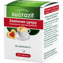 Замінник цукру Sucrazit Mushroom у таблетках 300 шт (7290000504025): undefined undefined