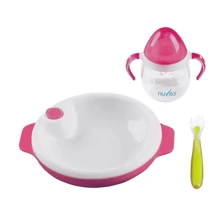 Набір для годування Nuvita 6м + Рожевий 3 предмета. (NV1491Pink): Матеріал пластик