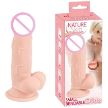 Фаллоимитатор с мошонкой Orion Nature Skin Small Bendable Dildo: Назначение Вагинальные