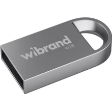 USB-флешка Wibrand 4GB lynx USB 2.0 Silver (WI2.0/LY4M2S): Стандарт USB USB 2.0