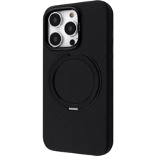 Чехол для iPhone Proove Reinforce Case with Magnetic Ring Black for iPhone 16 Pro: Цвет черный