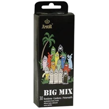 Презервативи Amor Big Mix, 30 шт: Ширина, мм 52