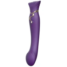 Премиальный вибратор для точки G с функцией нагрева ZALO Queen G-Spot Pulse Wave Vibe (фиолетовый): Для кого Для женщин