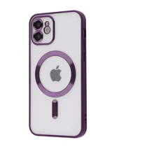 Чехол для iPhone TPU Case Metal Matte Case with Magnetic Ring Deep Purple for iPhone 14 Pro: Цвет фиолетовый