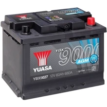 Автомобільний акумулятор Yuasa YBX9027: Ємність, Ач 60