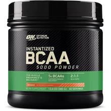 Аминокислота для спорта Optimum Nutrition Instantized BCAA 5000 Powder 345 g /60 servings/ Orange: Вкус Апельсин