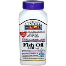 21st Century Fish Oil 1000 300mg 90 Softgels: Тип Омега 3