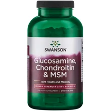 Swanson Glucosamine, Chondroitin & MSM 500/400/200 mg 240 tabs (SWA-11081): Тип Глюкозамін