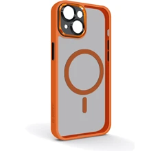 Чехол для iPhone ArmorStandart Unit Case Magsafe SE Orange Black for iPhone 15 Plus (ARM75373): Цвет оранжевый