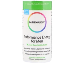 Rainbow Light Performance Energy for Men Food-Based Multivitamin 90 Tabs Вітаміни для чоловіків без заліза: Тип мультивітаміни