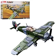 Конструктор SLUBAN M38-B0712 военный, самолет, фигурка, 290дет, 38-24-7см: Производитель Sluban