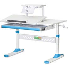 Дитячий стіл ErgoKids з полицею блакитною (TH-310 W/BL + BD-S30 BL): Тип Парта-трансформер