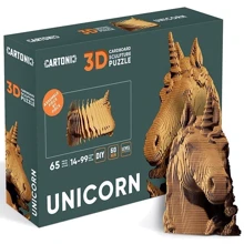 Картонный конструктор Cartonic 3D Puzzle UNICORN: Вид искусство, мастерство, этника, фентези