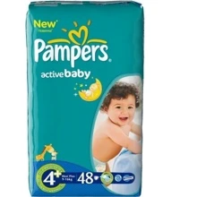 PAMPERS Active Baby Maxi Plus (9-16 кг) ЕкономУпак 48: undefined undefined