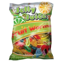 Жувальний мармелад Jelly Juice із натуральним соком Fruit Worms 45 г: Вага, г 45