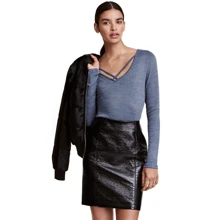 Пуловер H&M 4401214 44 синий: Сезон Демисезон