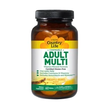 Country Life Adult Multi 60 wafers Мультивитамины для взрослых, вкус ананаса: Тип Мультивитамины
