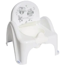 Горшок – стульчик Tega Baby Сова музыкальный белый PO-064-103: Цвет белый