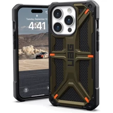 Чехол для iPhone Urban Armor Gear UAG Monarch Kevlar Elemental Green (11427811397B) for iPhone 15 Pro: Цвет зеленый