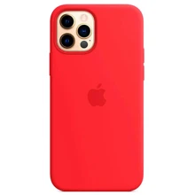 Чехол для iPhone TPU Silicone Case Red for iPhone 12 Pro Max: Цвет красный
