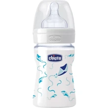 Пляшка скло Chicco Well-Being 150мл (20711.20): Матеріал Скло