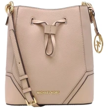 Женская сумка бакет-бэг Michael Kors бежевая (MK0454W): Пол Женский