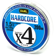 Duel Hardcore X4 200m 0.209mm 10.0kg 5Color #1.5: Тип Шнур