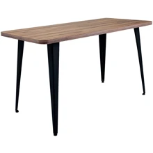 Стол AMF Cherry 1200 1200х670хН770 черный графит/Дуб Ливорно (221118): Тип обеденный