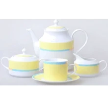 Набір чайний Home & Garden Swing Yellow 19048 (на 6 пров. 17пр.): undefined undefined