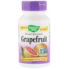 Nature's Way Grapefruit 250 mg 60 Veggie Caps Экстракт грейпфрутовой косточки: Форма выпуска Капсулы