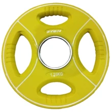 Блин для штанги и гантели Stein 1.25 кг полиуретановый DB6092-1.25: Тип Литые (цельные)