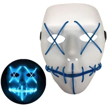 Неоновая маска для вечеринок с подсветкой UFT LED Mask 1 Blue: undefined undefined