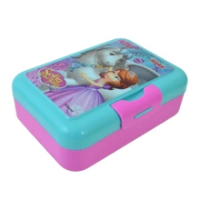 Контейнер для їжі 1вересня Sofia The First, 450 мл, з ложкою і виделкою (706838): Кількість відділень 1