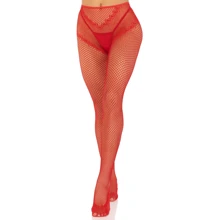 Колготки Leg Avenue Crotchless Net Tights with Heart Backseam Red One Size: Для кого Для жінок