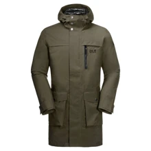 Пуховик Jack Wolfskin Cold Bay Parka M 1113671-4144 46 сіро-зелений зимовий з капюшоном: Вид Пуховики
