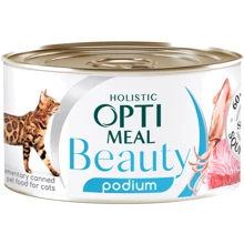 Влажный корм Optimeal Beauty Harmony для кошек полосатый тунец в соусе с кольцами кальмаров 70 кг (4820215366243): Тип Влажный корм