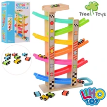 Деревянная игрушка Tree Toys Трек машинки 8 шт. (MD 2541): Производитель TREE TOYS