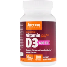 Jarrow Formulas Vitamin D3 Cholecalciferol 400 IU 100 Softgels Витамин D3, холекальциферол: Тип Витамин D