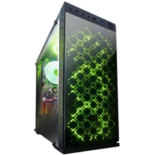 Корпус Frime Illusion green led (Illusion-U3-GLS-4GDRF): Форм-фактор материнской платы ATX