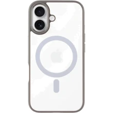 Чехол для iPhone Blueo Skin Friendly Frosted with MagSafe Grey for iPhone 16: Цвет серый