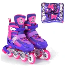Ролики Mic Best Roller с подсветкой L фиолетовый (20066-L): Цвет фиолетовый