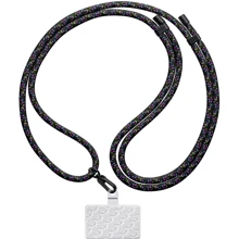 Ремешок для смартфона ArmorStandart Rope Black Royalty with Clear holder (ARM76093): Цвет черный