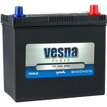 Vesna 45 Ah/12V Japan Euro (0) (415645): Ёмкость, Ач 45