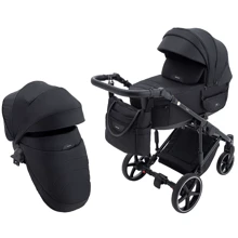 Коляска 2 в 1 Adamex Zico Lux TK-53 черный (680772): Тип коляски Универсальная коляска (2-в-1)