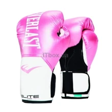 Боксерські рукавички Everlast ELITE TRAINING GLOVES рожевий, білий Жен 8 унцій (884960-70-13): undefined undefined