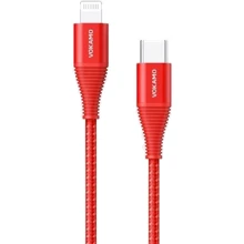 Кабель Vokamo Luxlink Cable USB-C to Lightning 1.2m Red (VKM20055): Тип USB-C - Lightning