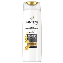 Pantene Шампунь, бальзам-ополаскиватель и интенсивный уход 3в1 Густые и крепкие 360 ml: Пол Для женщин